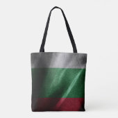 Bulgarije zijden vlag tote bag (Achterkant)