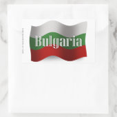 Bulgarije zwaaien vlag rechthoekige sticker (Tas)