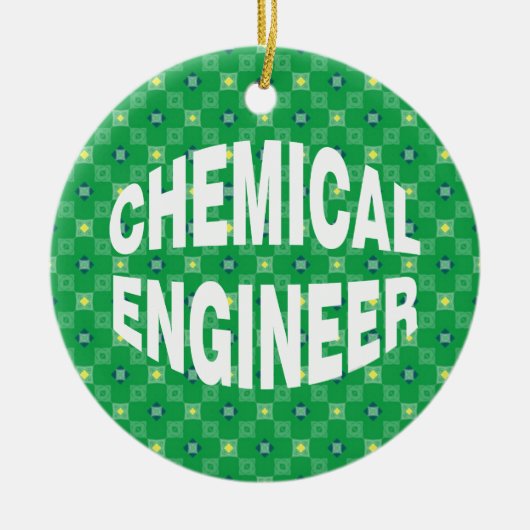 Bulging Chemical Engineer Keramisch Ornament (Voorkant)