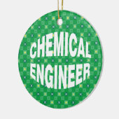 Bulging Chemical Engineer Keramisch Ornament (Links)