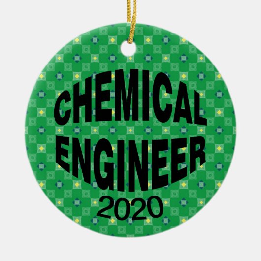 Bulging Chemical Engineer Keramisch Ornament (Voorkant)