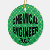 Bulging Chemical Engineer Keramisch Ornament (Links)