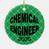 Bulging Chemical Engineer Keramisch Ornament (Achterkant)