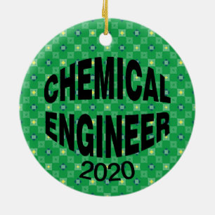Bulging Chemical Engineer Keramisch Ornament