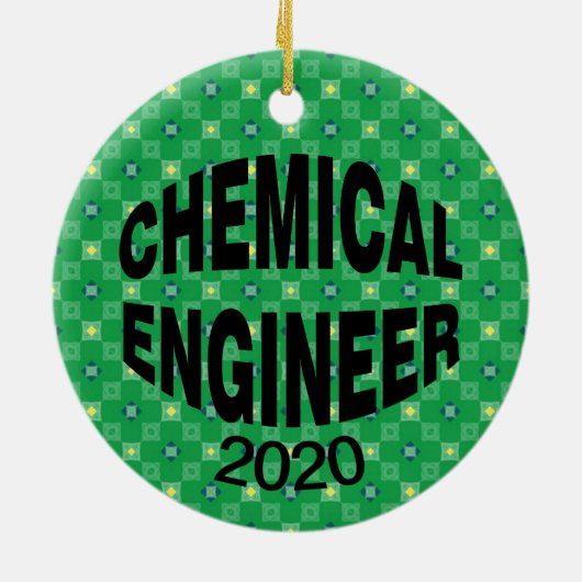 Bulging Chemical Engineer Keramisch Ornament (Achterkant)