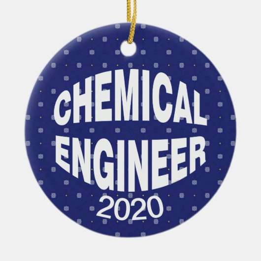 Bulging Chemical Engineer Keramisch Ornament (Voorkant)