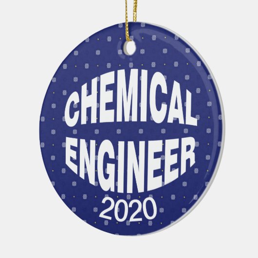 Bulging Chemical Engineer Keramisch Ornament (Links)
