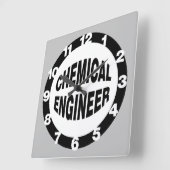 Bulging Chemical Engineer Vierkante Klok (Hoek)