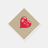 Bulgogi in het rode hart - Khaki Servet (Hoek)