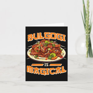 Bulgogi is een magische grappige Koreaanse voedsel Kaart