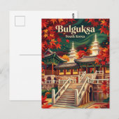 Bulguksa-tempel Zuid-Korea Briefkaart (Voorkant / Achterkant)