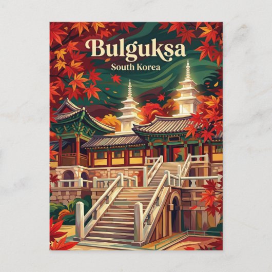 Bulguksa-tempel Zuid-Korea Briefkaart (Voorkant)
