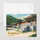 Bulguksa Tempel Zuid-Korea Briefkaart (Voorkant / Achterkant)