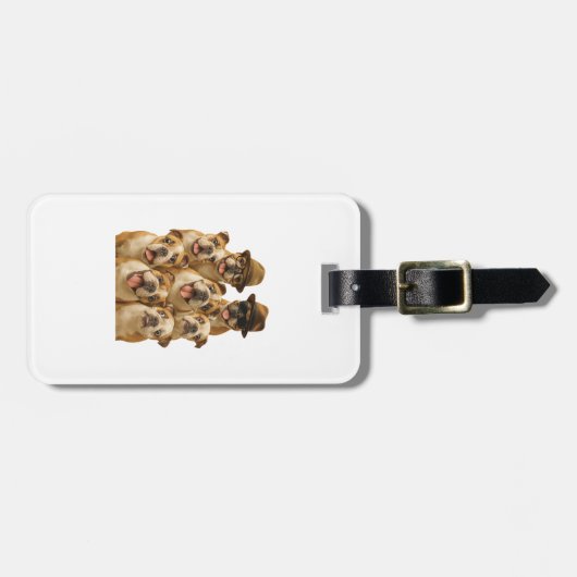 Bulhond Bagagelabel (Voorkant horizontaal)