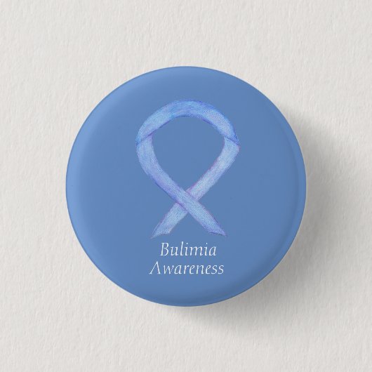 Bulimia Awareness Periwinkle Ribbon Custom Pins Ronde Button 3,2 Cm (Voorkant)