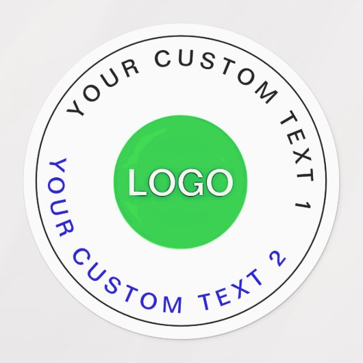 Bulk 30 waterdichte Stickers | Moderne zakelijke L (Design 1)