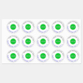 Bulk 30 waterdichte Stickers | Moderne zakelijke L (Vel)
