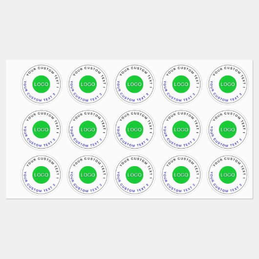Bulk 30 waterdichte Stickers | Moderne zakelijke L (Vel)