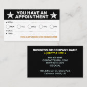 Bulk Afspraakkaarten (zwart-wit herinneringen) Afsprakenkaartje (Voorkant / Achterkant)