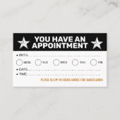 Bulk Afspraakkaarten (zwart-wit herinneringen) Afsprakenkaartje (Voorkant)