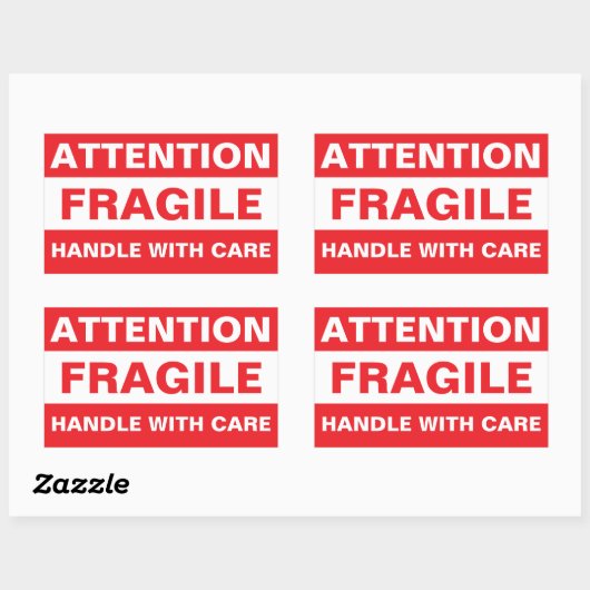 Bulk Attention Fragile Stickers (Handle with Care) (Vel)