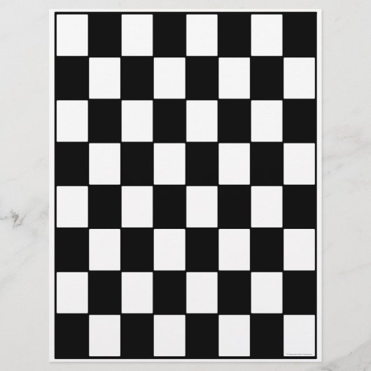 Bulk B&W Checkerboard Scrapbook Pages Flyer (Achterkant)