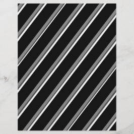 Bulk B&W diagonale streep scrapboekpagina's Flyer