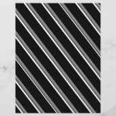 Bulk B&W diagonale streep scrapboekpagina's Flyer (Achterkant)