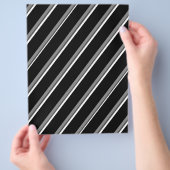 Bulk B&W diagonale streep scrapboekpagina's Flyer (Hand)