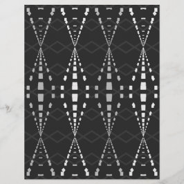 Bulk B&W Ley Lines Scrapbookpagina's Flyer