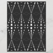 Bulk B&W Ley Lines Scrapbookpagina's Flyer (Achterkant)