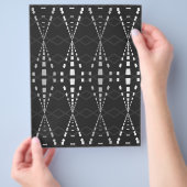 Bulk B&W Ley Lines Scrapbookpagina's Flyer (Hand)