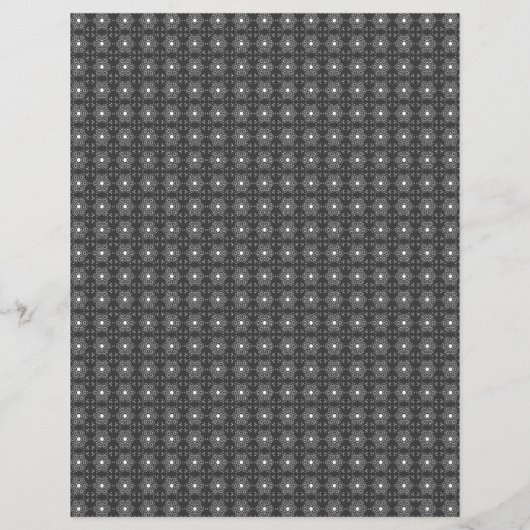 Bulk B&W Mediterranean Tile Scrapbook Pages Flyer (Achterkant)