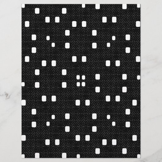 Bulk B&W Textured Minimalisme Scrapbook Pagina's Flyer (Voorkant)