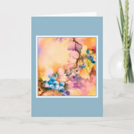 Bulk Blank Greeting Cards | Blueberry Botanical Notitiekaartje