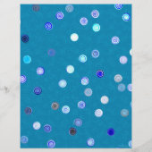 Bulk - Blauwe Draaiende Stippen Spiraal Scrap Papi Flyer (Achterkant)