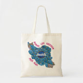 Bulk Cadeaus voor collega's Vrouw Leven Vrijheid Tote Bag (Voorkant)