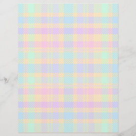 Bulk - Easter Pastel Plaid Scrapbook Paper Flyer