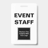 Bulk Evenement Personeels ID Tweezijdig Ontwerp Badge (Voorzijde)