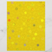 Bulk - Gele Draaiende Stippen Spiraal Scrap Papier Flyer (Achterkant)