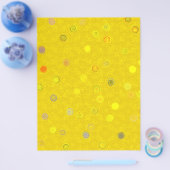 Bulk - Gele Draaiende Stippen Spiraal Scrap Papier Flyer (Enkel)