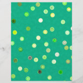 Bulk - Green Twisty Polka Dot Spiral Scrap Paper Flyer (Achterkant)