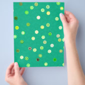 Bulk - Groene Draaiende Stippen Spiraal Scrap Papi Flyer (Hand)