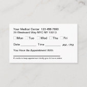 Bulk Kantoor Benoeming Herinneringen Zakelijke vis Afsprakenkaartje (Voorkant)