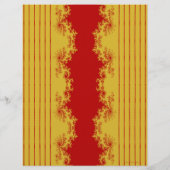 Bulk Kerst Fractal Goud en Rood Scrapbook Pagina Flyer (Achterkant)