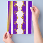 Bulk Kerst Fractal Paarse Scrapbook Papier Flyer (Hand)