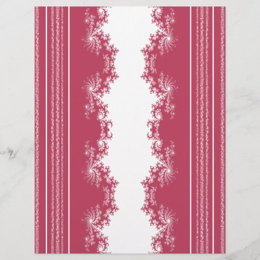 Bulk Kerst Fractal Pepermunt Scrapbook Papier Flyer (Voorkant)
