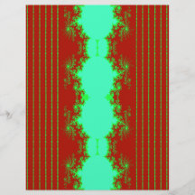 Bulk Kerst Fractal Rood en Groen Scrapbook Papier