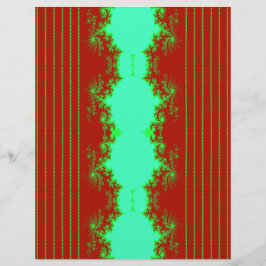 Bulk Kerst Fractal Rood en Groen Scrapbook Papier Flyer