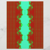 Bulk Kerst Fractal Rood en Groen Scrapbook Papier Flyer (Achterkant)